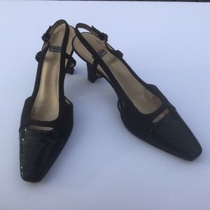 Stuart Weitzman Black slingback heels sh…